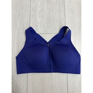 Lululemon Elite Front Zip Sports Bra‎ Sz 36C - Blue